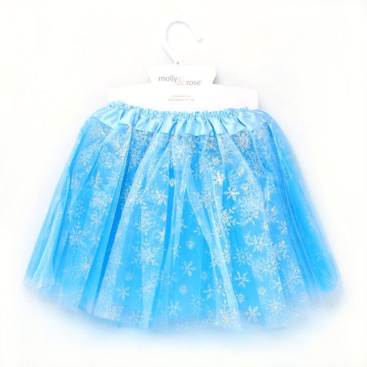 Picture of 6485 CHILD SIZE SNOWFLAKE TUTU TURQUOISE WAISTBAND 15-28